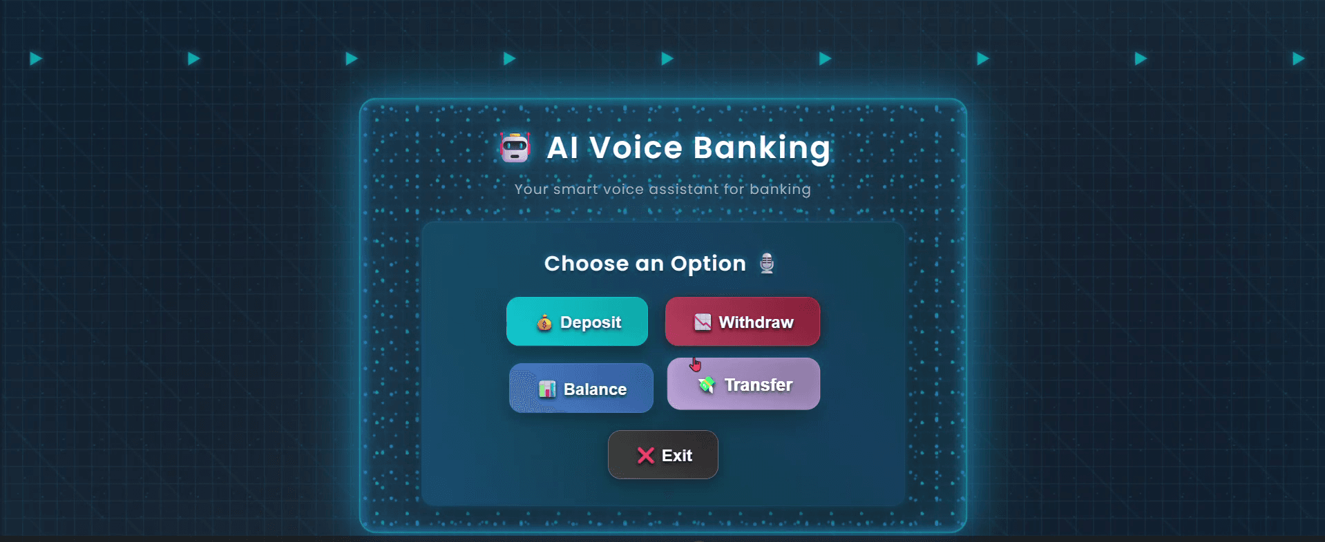 Screenshot of AI Voice Bank — AI & Voice Technology project by Dhanush Kumar R